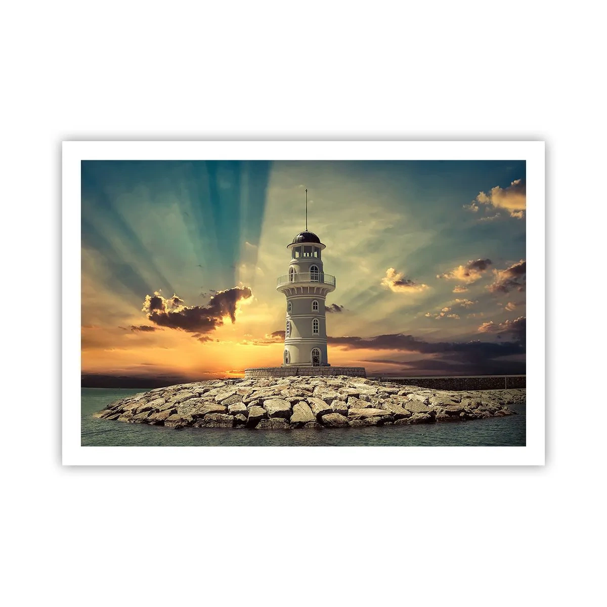 Affisch - Ljus - Godhet - Skönhet - 91x61 cm