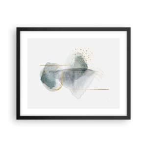 Affisch i svart ram - Om gråhetens och guldets förhållanden - 50x40 cm