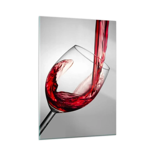 Glastavla - Bild på glas - Färg - rörelse - ljud - 50x70 cm
