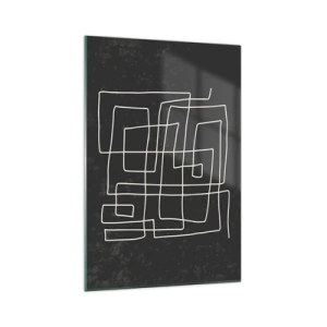 Glastavla - Bild på glas - Inte så enkelt - 70x100 cm