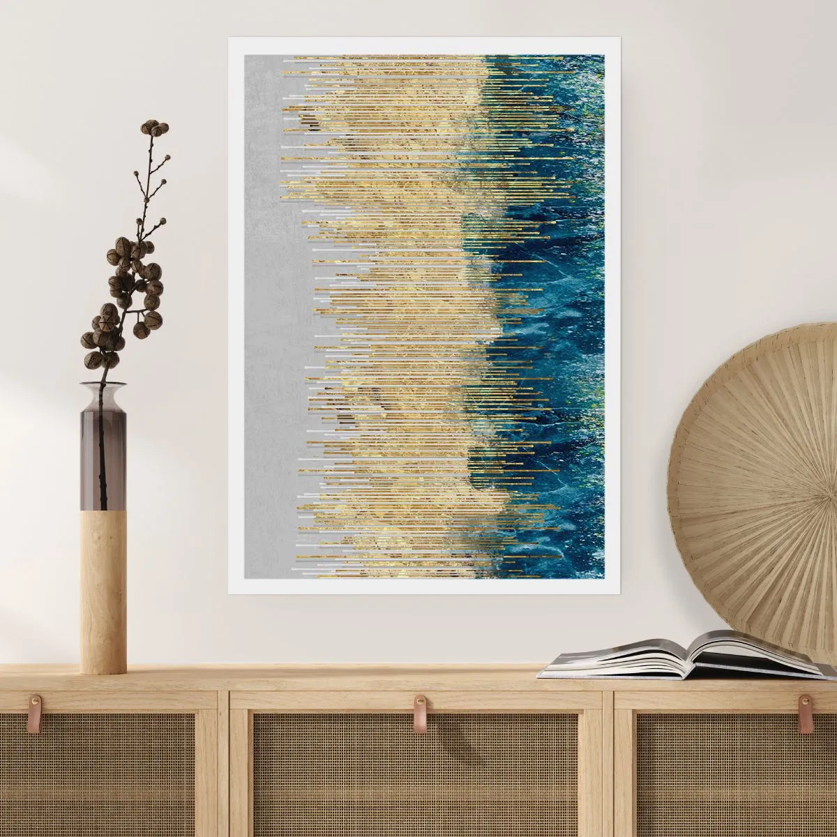Affisch - Förgylld gräns - 61x91 cm
