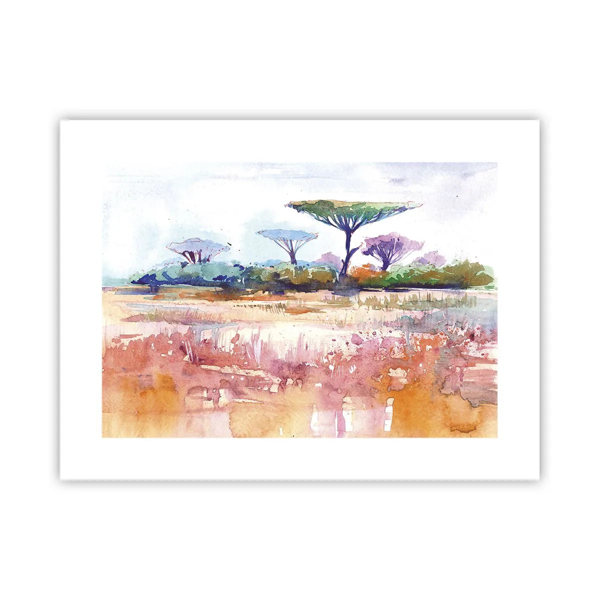 Affisch - Savannens färg - 40x30 cm