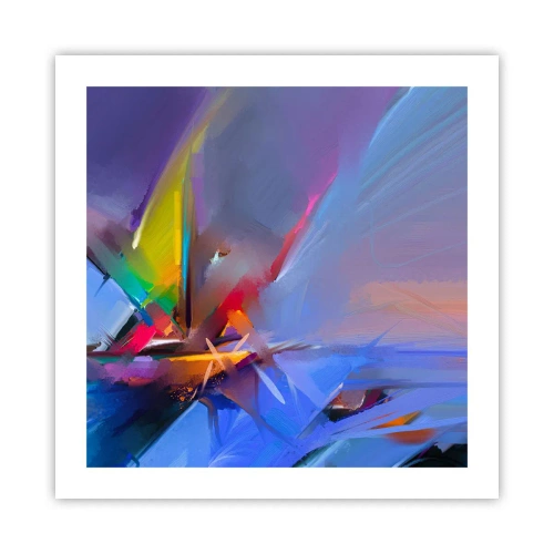 Affisch - Snabb som en fågel - 50x50 cm