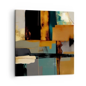 Canvastavla - Bild på duk - Abstraktion - ljus och skugga - 60x60 cm