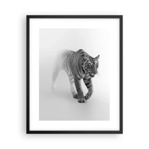 Affisch i svart ram - Gömd i dimman - 40x50 cm