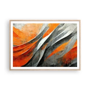 Affisch i ram av ljusek - Värme och kyla - 100x70 cm