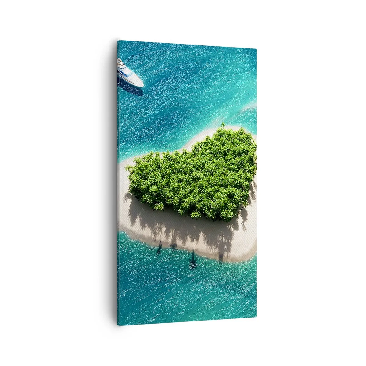 Canvastavla - Bild på duk - Jag älskar sommar - 55x100 cm