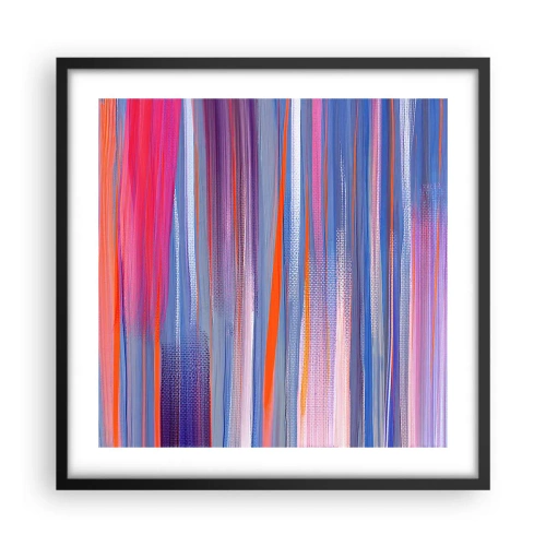 Affisch i svart ram - Uppstigning i regnbåge - 50x50 cm