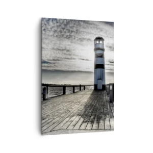 Canvastavla - Bild på duk - Seglare, jag väntar på er - 70x100 cm