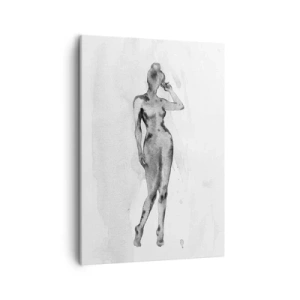 Canvastavla - Bild på duk - En studie om kvinnlighetens perfektion - 50x70 cm