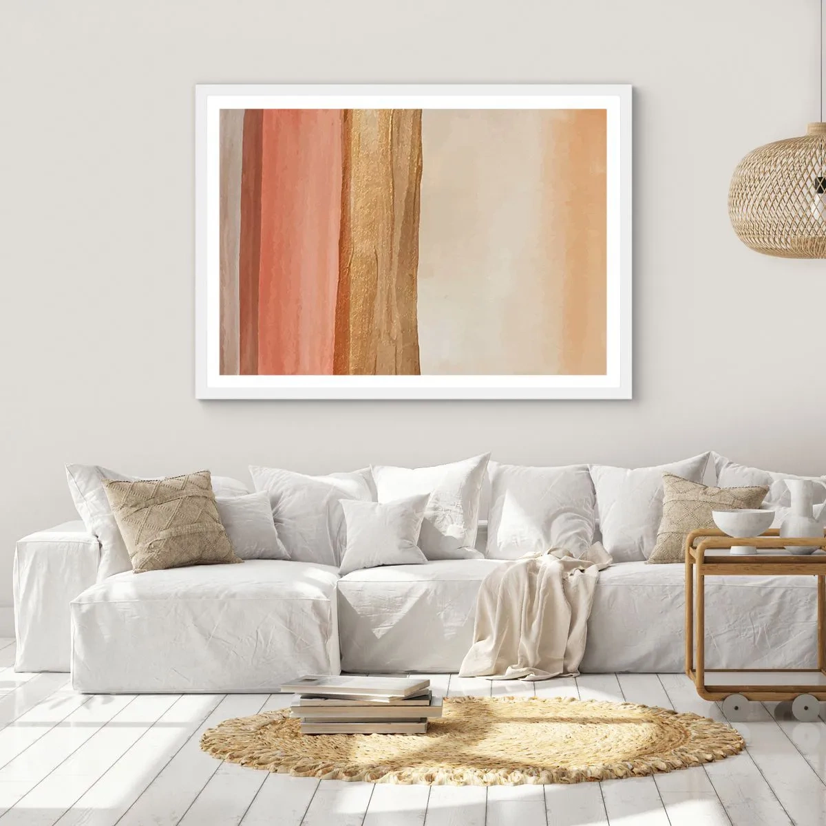 Affisch i vit ram - Vertikal komposition - 100x70 cm