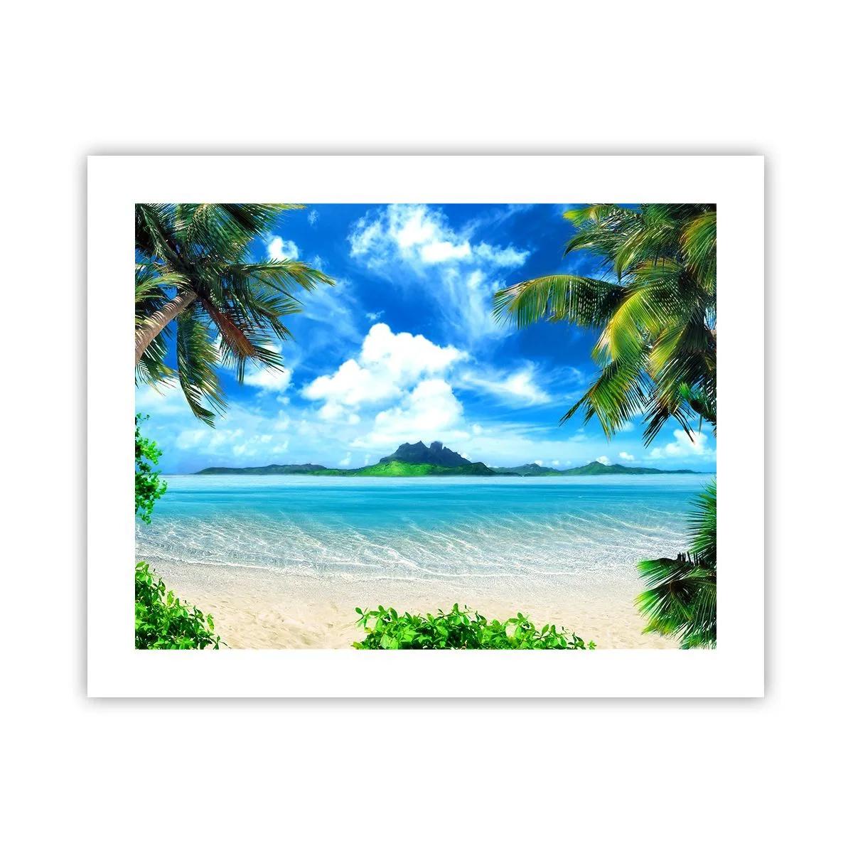 Affisch - Tropikens azur - 50x40 cm