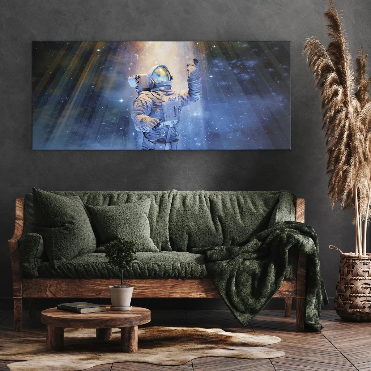 Canvastavla - Bild på duk - Äntligen i målet - 100x40 cm