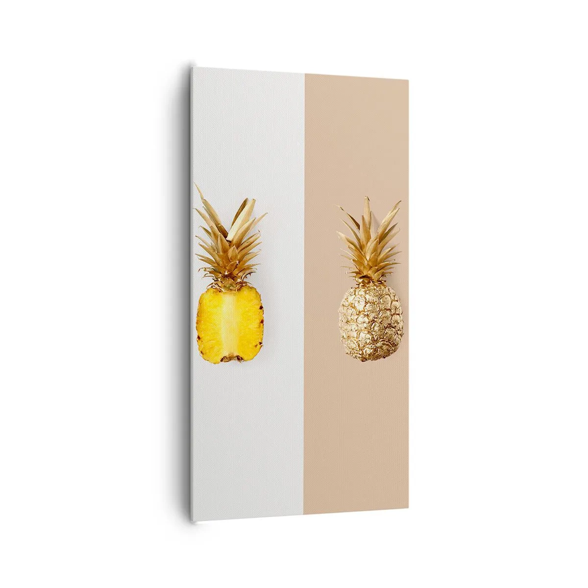 Canvastavla - Bild på duk - Ananas för oss - 65x120 cm