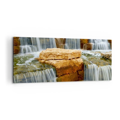 Canvastavla - Bild på duk - Trappan till himlen - 100x40 cm