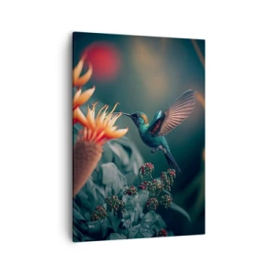 Canvastavla - Bild på duk - Ett verkligt färgglatt liv - 50x70 cm