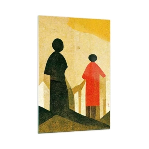 Glastavla - Bild på glas - Det är fortfarande långt kvar - 70x100 cm