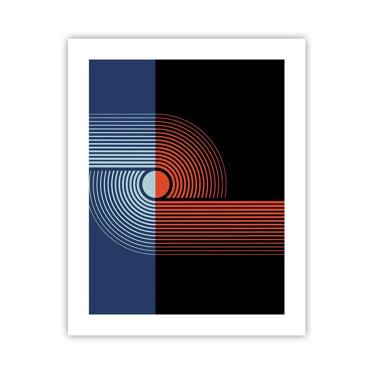 Affisch - I en geometrisk kläm - 40x50 cm