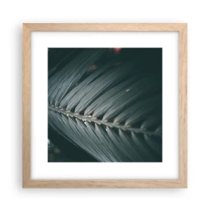 Affisch i ram av ljusek - Naturens precision - 30x30 cm