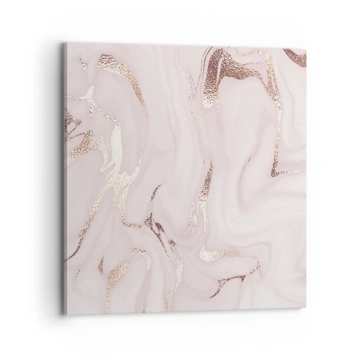 Canvastavla - Bild på duk - Rosa raseri - 70x70 cm