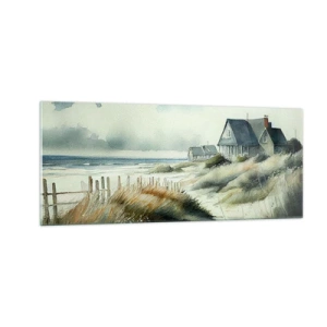 Glastavla - Bild på glas - Borta från liv och rörelse - 100x40 cm