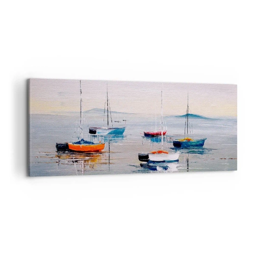 Canvastavla - Bild på duk - En välförtjänt vila - 100x40 cm