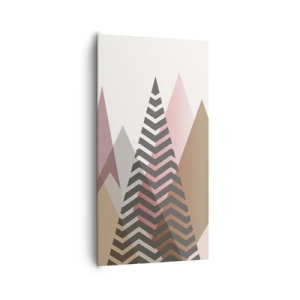 Canvastavla - Bild på duk - Utsikt över pyramider - 65x120 cm