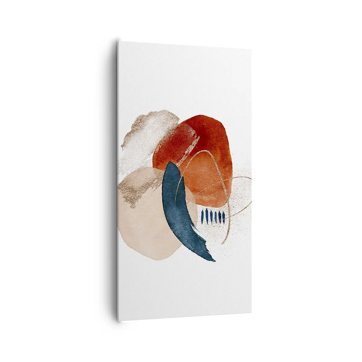 Canvastavla - Bild på duk - Oval komposition - 65x120 cm