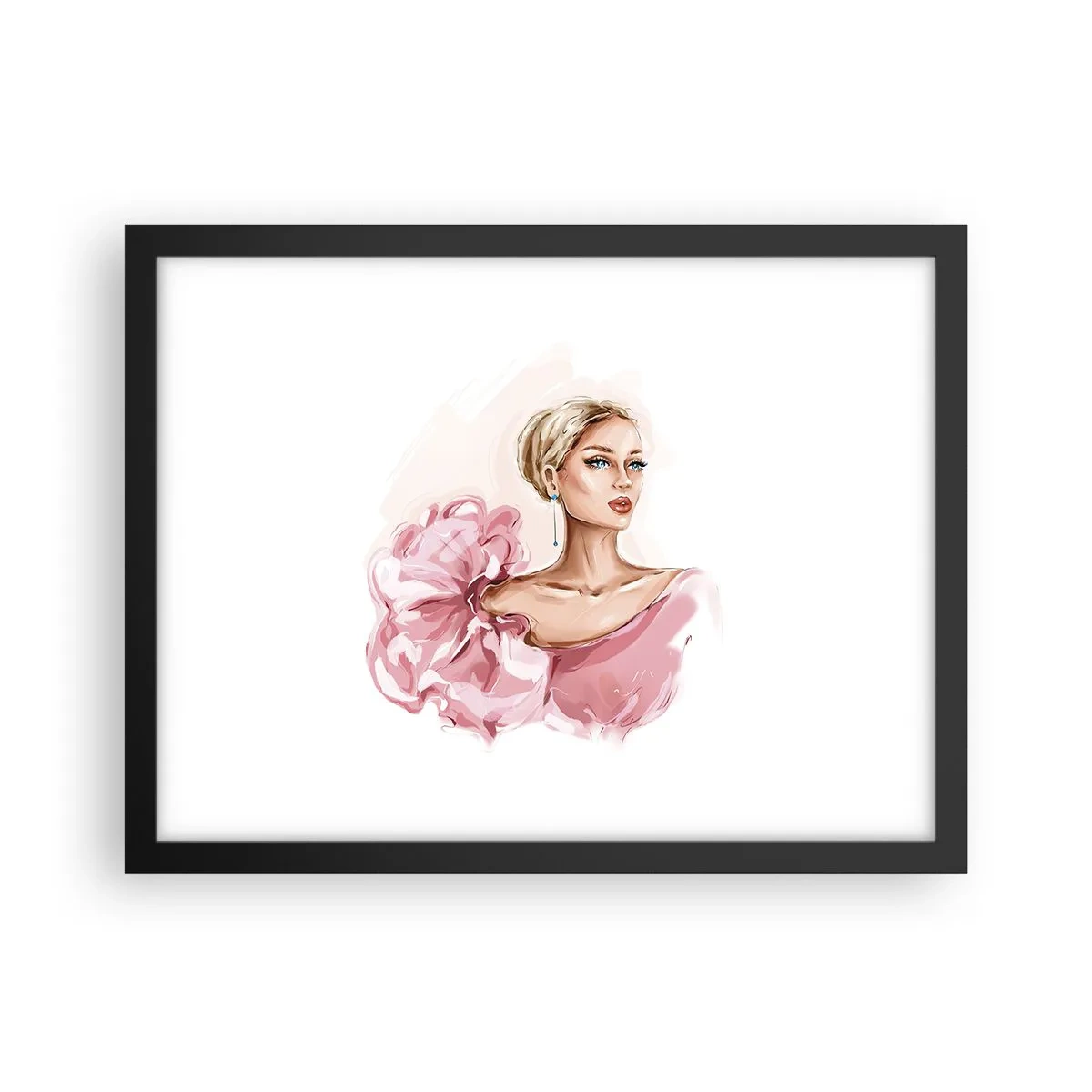 Affisch i svart ram - Som målad... - 40x30 cm