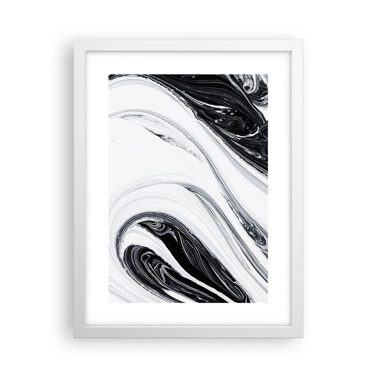 Affisch i vit ram - Motsatskombination - 30x40 cm