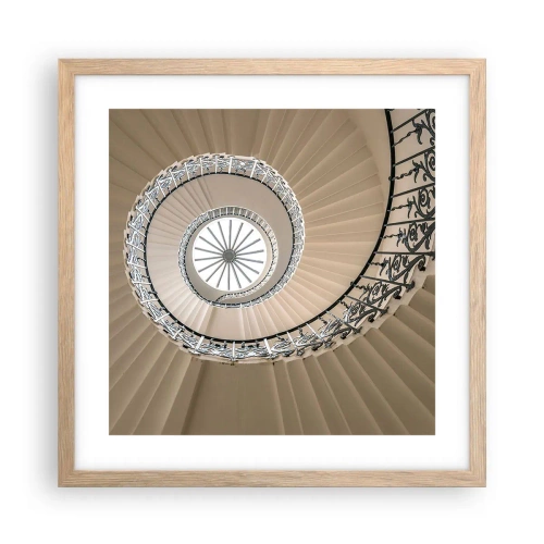 Affisch i ram av ljusek - I musslans mitt - 40x40 cm