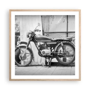 Affisch i ram av ljusek - Klassik framför allt - 60x60 cm