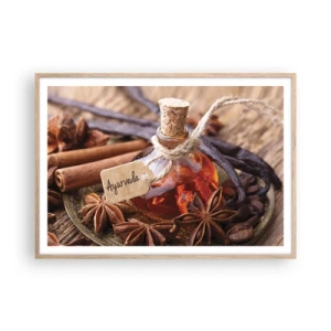 Affisch i ram av ljusek - Mot kroppens och själens enighet - 100x70 cm