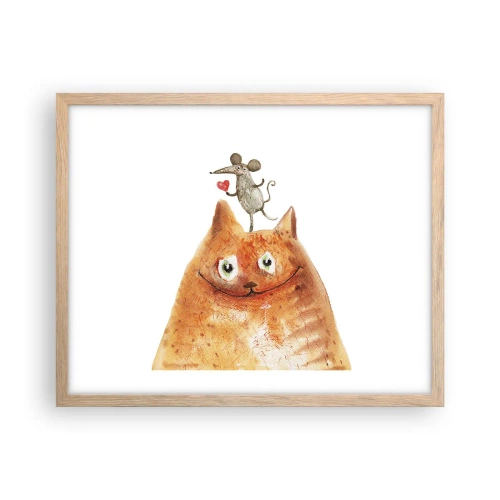 Affisch i ram av ljusek - Kärlekens paradoxer - 50x40 cm