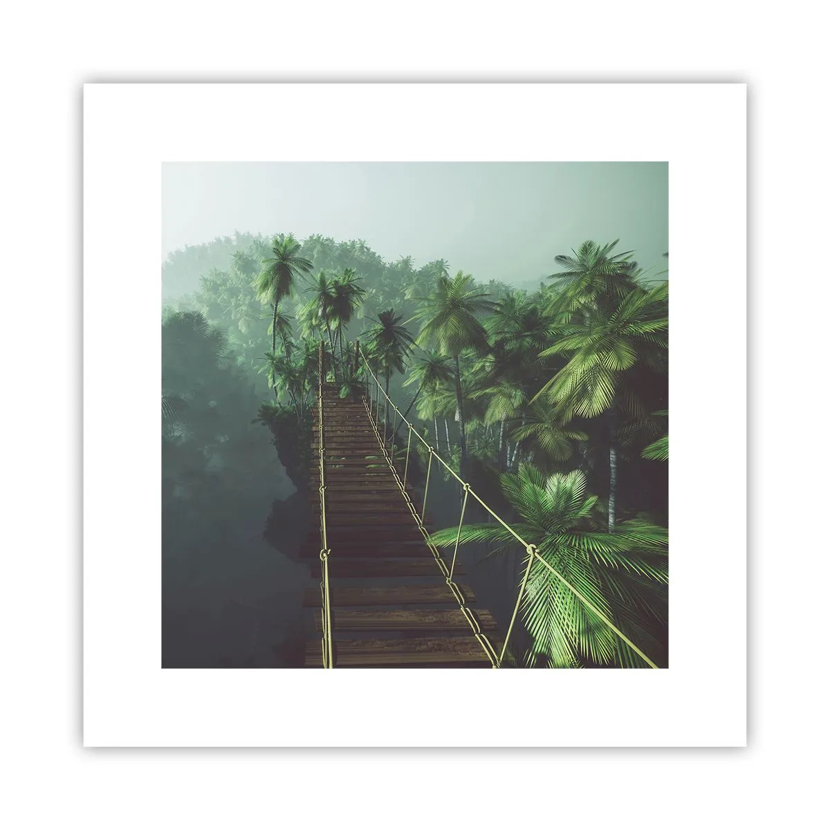 Affisch - Över grönskans kaos - 30x30 cm