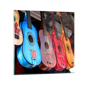 Glastavla - Bild på glas - Latino klimat - 40x40 cm