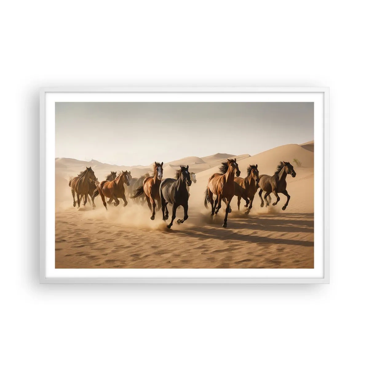 Affisch i vit ram - Fri som vinden - 91x61 cm