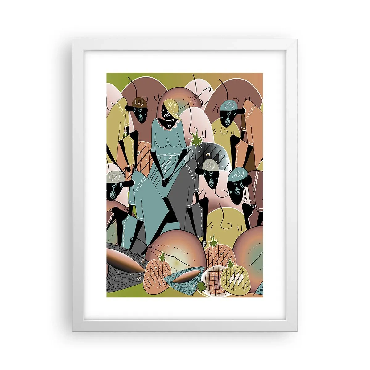 Affisch i vit ram - Högtiden kommer - 30x40 cm