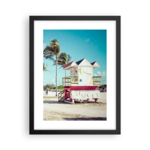 Affisch i svart ram - En vacker dag framför dig - 30x40 cm