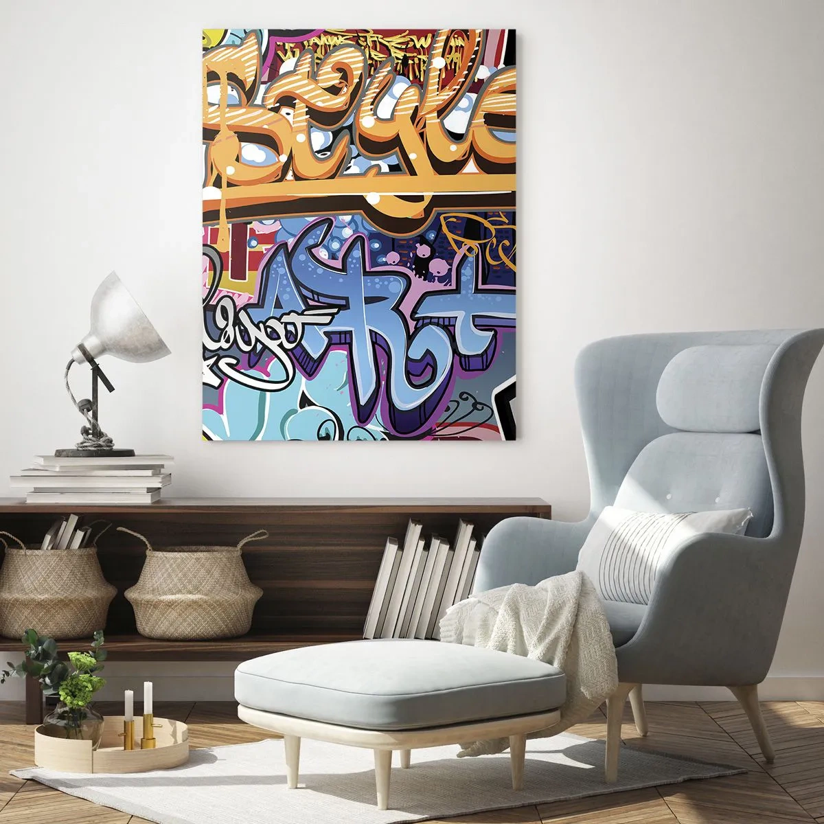 Glastavla - Bild på glas - Muralmålning... - 50x70 cm