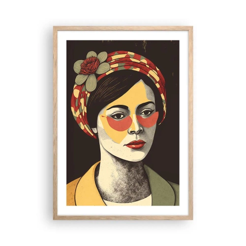 Affisch i ram av ljusek - Koralldam - 50x70 cm