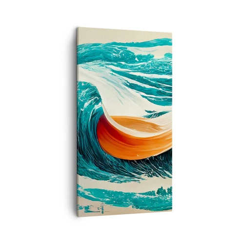 Canvastavla - Bild på duk - Surfarens dröm - 45x80 cm