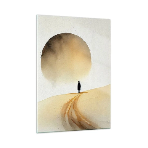 Glastavla - Bild på glas - Alltid längtande - 50x70 cm