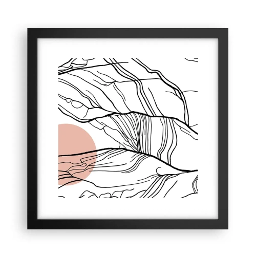 Affisch i svart ram - I grenarnas nät - 30x30 cm