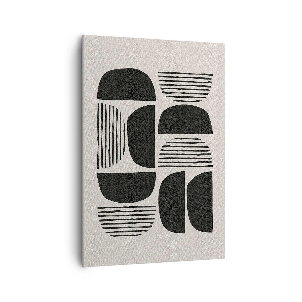 Canvastavla - Bild på duk - Arrangemang med halvor - 70x100 cm