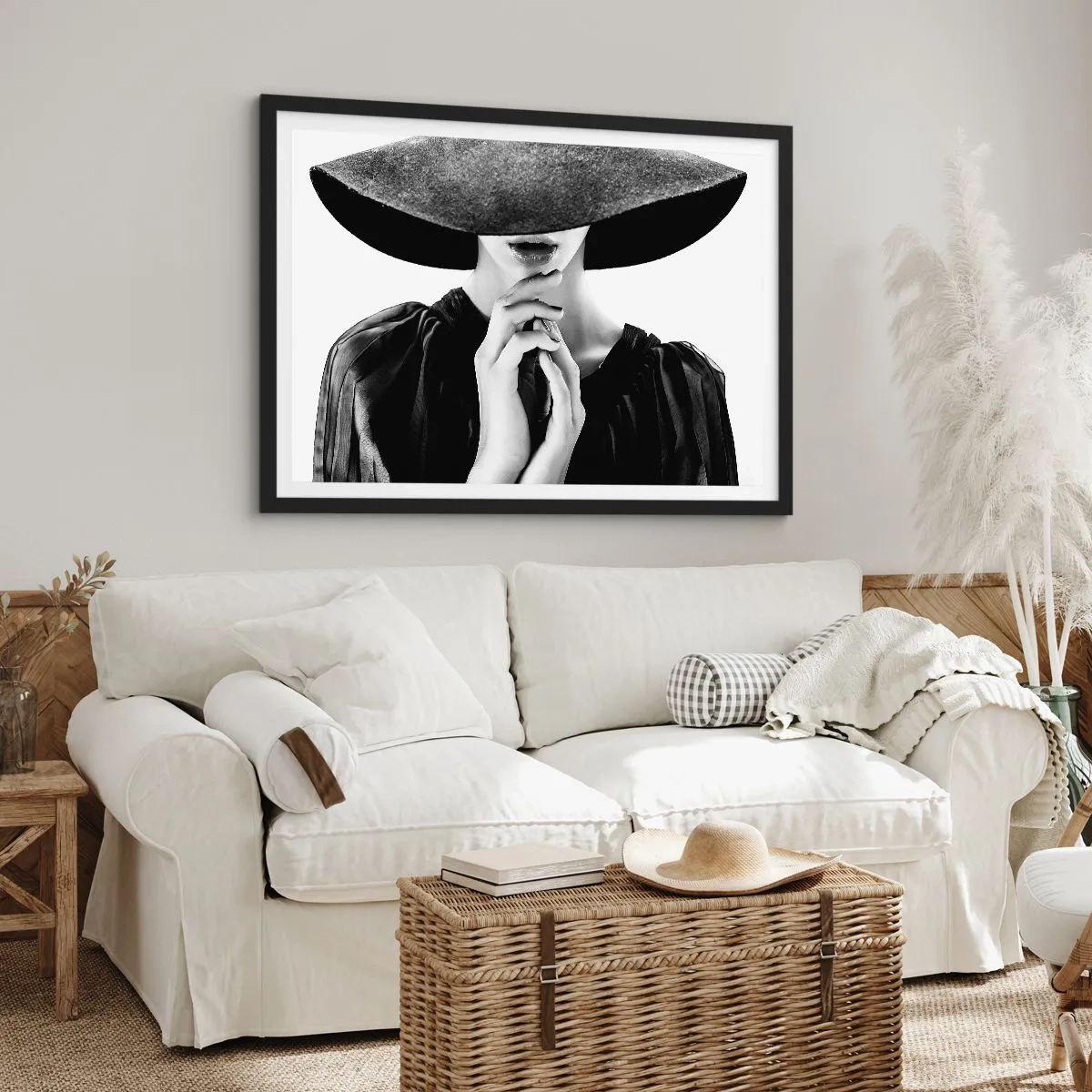 Affisch i svart ram - Dold skönhet - 100x70 cm