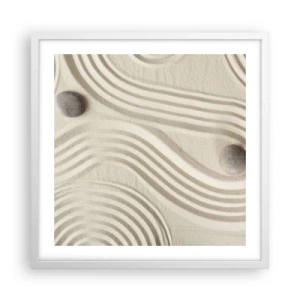 Affisch i vit ram - Värmens beröring - 50x50 cm