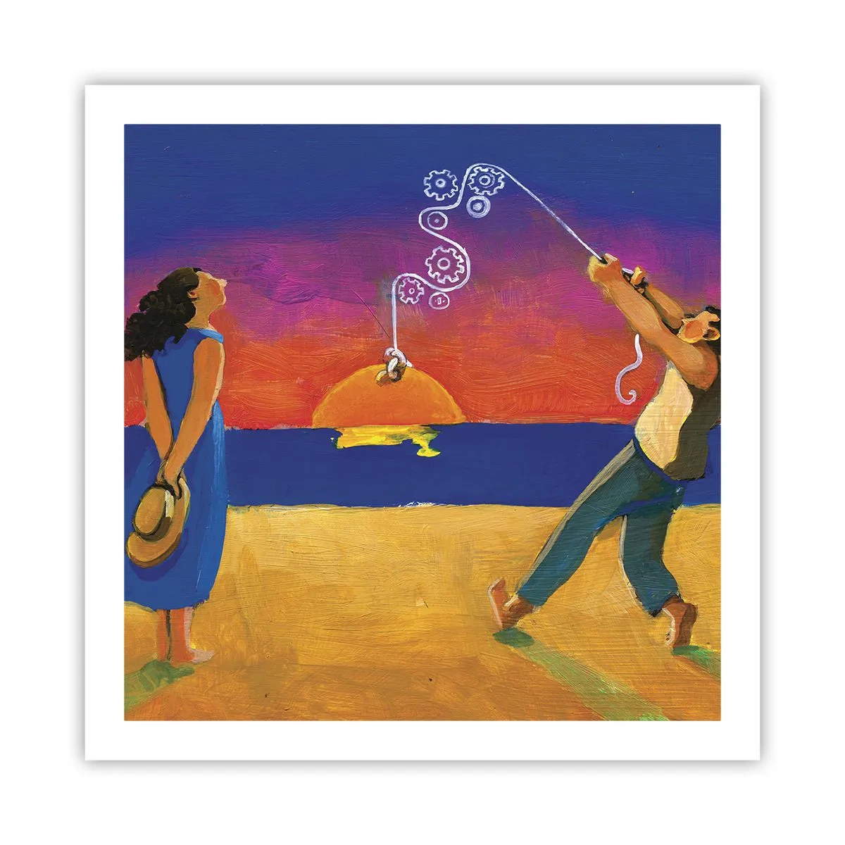 Affisch - Mer än en stjärna från himlen - 60x60 cm