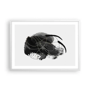 Affisch i vit ram - Uppkommen ur svärta - 70x50 cm