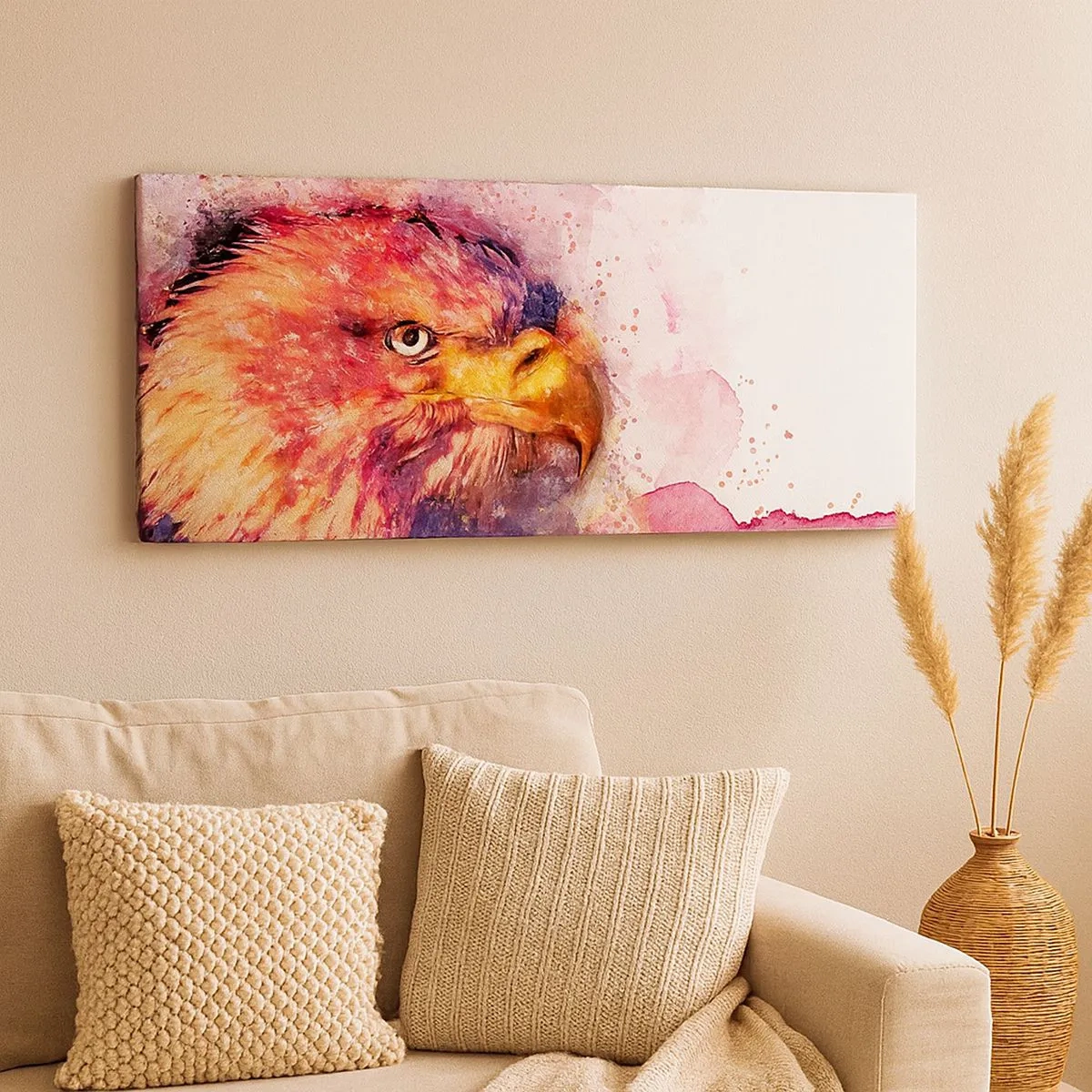 Canvastavla - Bild på duk - Du vill inte vet vad jag tänker på - 100x40 cm